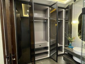Groove Profile Glass Wardrobe