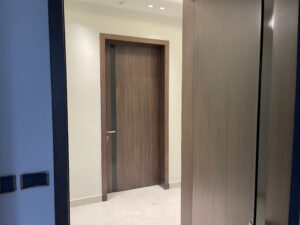 Semi-Solid Press Door – Walnut Finish